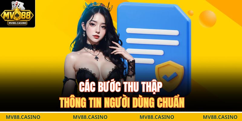 Các bước thu thập thông tin người dùng chuẩn